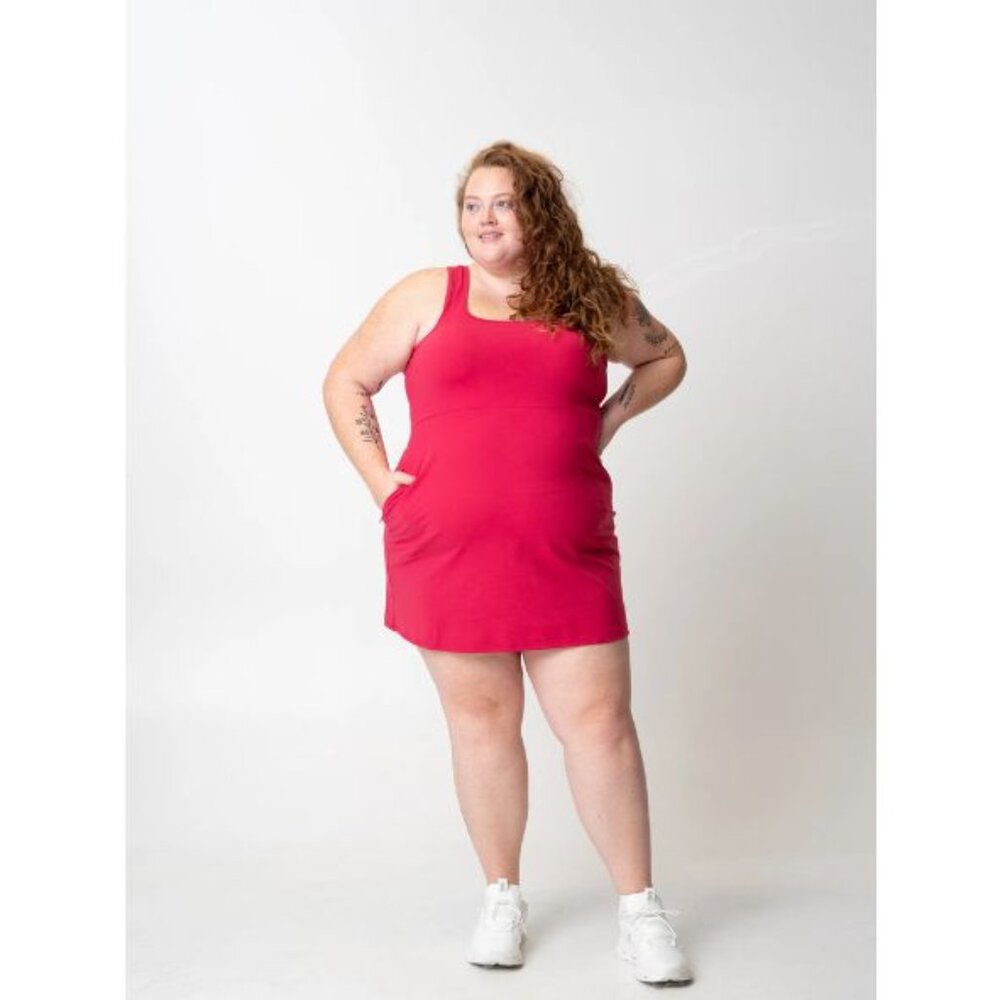 NWT Alder Apparel Medium Cherry Adventure Performance Racerback Dress - Picture 5 of 11